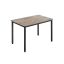 Dining table 70x110x77cm., light brown/black