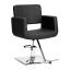 Barber chair Gabbiano Helsinki, Hydraulic adjustment 48–60 cm, Black