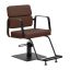 Barber chair Gabbiano Porto-BM, hydraulic, Brown