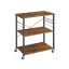 Kitchen shelf 40x80x89cm., brown/black