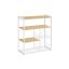 Kitchen shelf 35x80x95cm., white/light brown