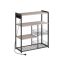 Kitchen shelf 35x80x93.5cm., gray/black