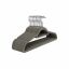 Velvet hangers 50 pcs., gray