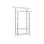 Clothes rack with shoe compartment, white