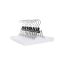 Trouser hanger set, 12 pcs., white
