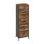Komoda SONGMICS BELLAH, 5 szuflad, brązowo-czarna, 39,6 × 117,7 × 30 cm