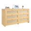 Komoda VEVOR KLTC-02, 6 szuflad, 144,5 × 79,5 × 45 cm