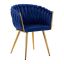 Cosmetic chair 4Rico QS-GW06G, blue/gold