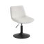 VASAGLE vanity stool, height-adjustable, 360° swivel, White, 46.5 × 77.5 × 43 cm
