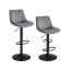VASAGLE vanity stool, height-adjustable, 360° swivel, Grey, 46.5 × 108 × 43 cm