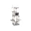 Scratching post with hammock 154 cm., light gray
