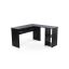 L-shaped desk 140 x 120 cm., black