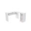 Corner desk, white LCD810W