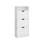 Shoe cabinet 24x60x139cm., white