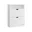 Shoe cabinet 24x80x102cm., white