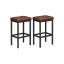 Bar stool set of 2 pcs. 40 x 30 x 62 cm without back