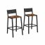 Industrial design bar stool set of 2