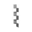 Hanging shelf 20x20x126cm., gray