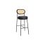 Bar stool set 89x44.5x27.5cm., black