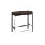 Desk with charging station and drawer 40x99.8x104.6cm., dark brown/black