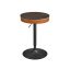 Bar stool 58.7x58.7x105cm., black/brown