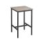 Bar table with steel frame 60 x 60 x 92 cm, gray-brown - black