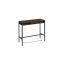 Desk with charging station and drawer 40x120x104.6cm., dark brown/black