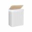 Bamboo laundry basket, 100l capacity, white