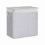 Laundry basket with 3 compartments, gray
