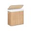 Laundry basket 3 compartments with lid