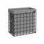 Laundry basket 110L, black-gray