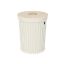 Laundry basket 95L., white/light brown