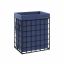Laundry basket 110L., black/dark blue