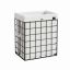Laundry basket, white