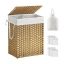Laundry basket 90L., light brown/white