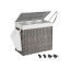 Laundry basket on wheels with 3 compartments, gray