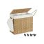Laundry basket 140L., light brown/white