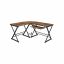 Vintage desk, brown and black
