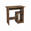 Desk with open compartments 80 x 45 x 74 cm., brown