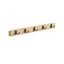 Wall-mounted clothes rack 4.8x70x7cm., light brown/black