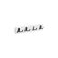 Wall-mounted clothes rack 4.8x40x7cm., white/black