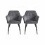 Set of 2 upholstered dining chairs