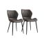 Dining chair set of 2, gray
