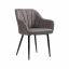 Dining chair with PU cover and armrests