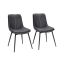 Set of 2 dining chairs 56x50.3x81cm., black