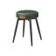 Bar stool set 48x48x48.2cm., green/black