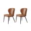 Set of 2 dining chairs 55x52x80.7cm., brown/black