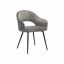 Velvet dining chair, gray