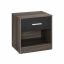 Side table 28x39x41cm., black/silver