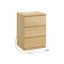 Bedside table 35x40x59cm., light brown